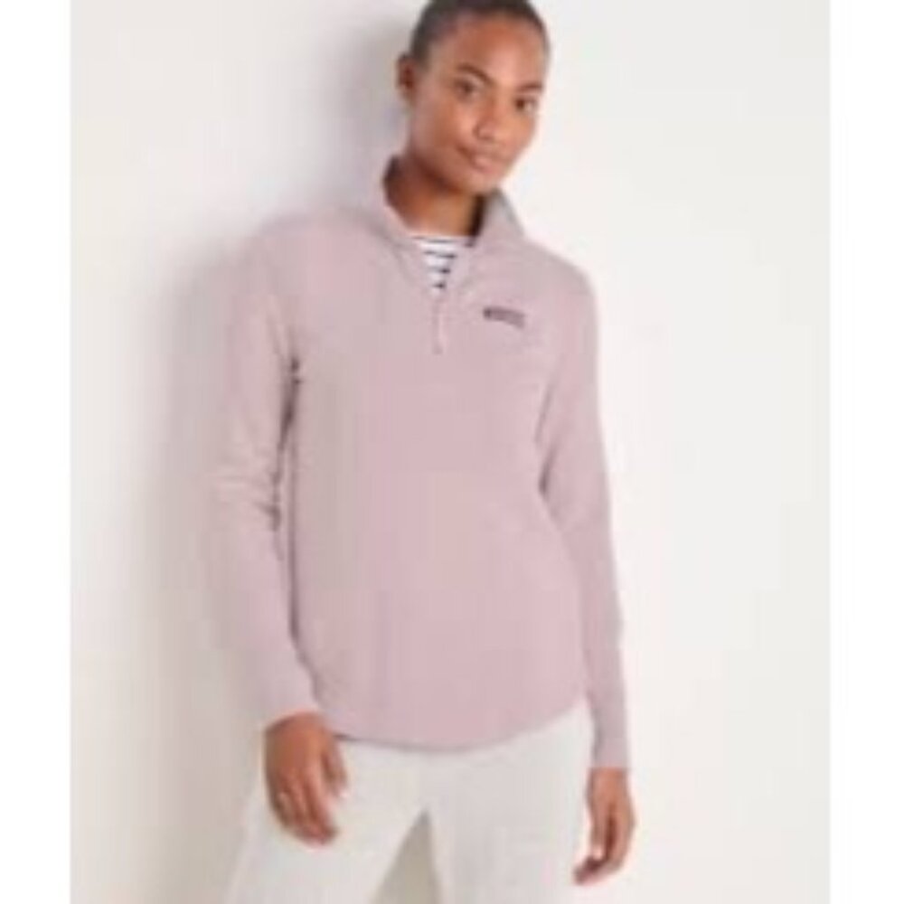 Vineyard Vines Womens Dreamcloth Relaxed Shep Shirt Pullover Pink‎ Shimmer XS